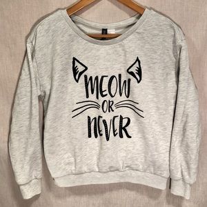 H&M Graphic “Meow or Never” Sweater